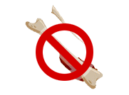 火の通った骨など